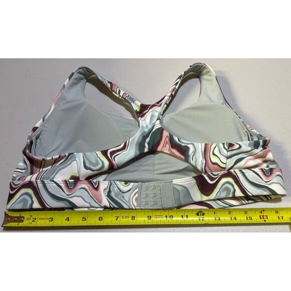 Athleta 1X Ultimate Printed Bra D-DD Watercolor Wave Adjustable Hook & Eye - Picture 4 of 8